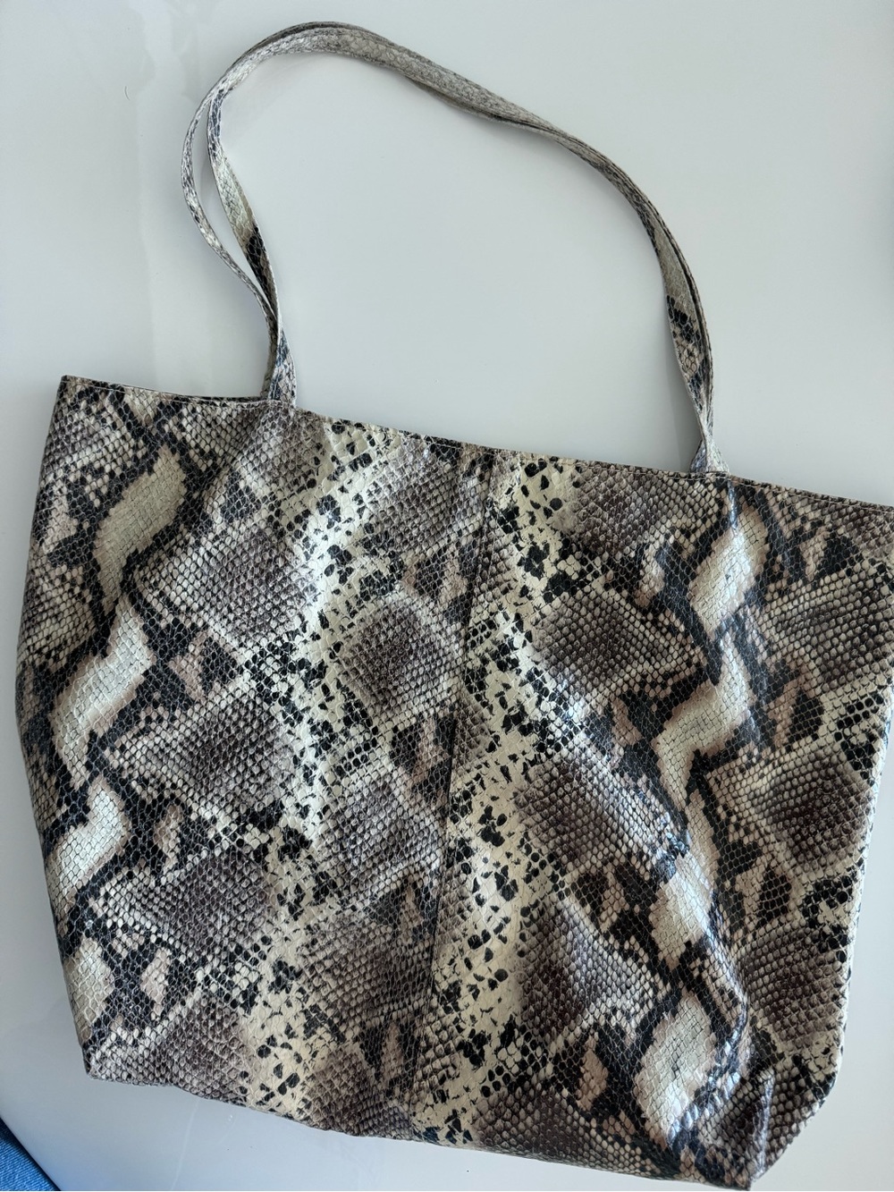 Saks Fifth Avenue Snake-Print Tote Bag
